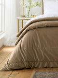 Appletree taupe velvet bedspread 235cm - British product