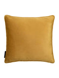 Laurence Llewelyn-Bowen ochre embroidered velvet cushion 43cm - British product