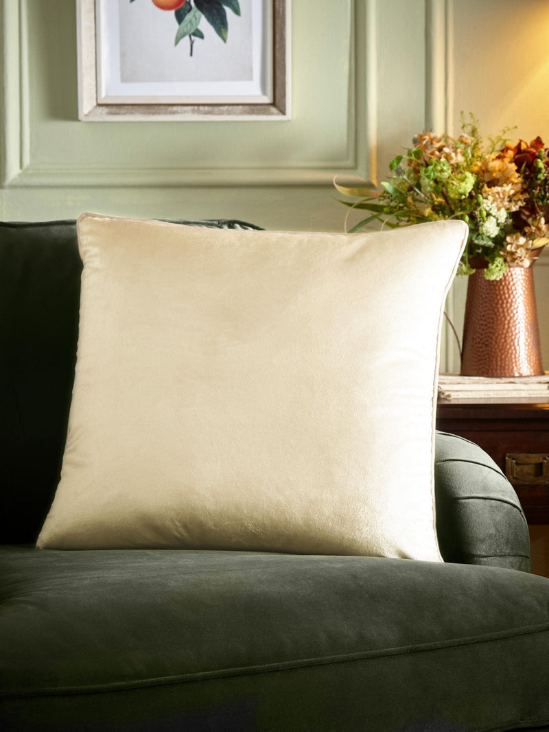 Appletree Taupe Harlan Velvet Filled Cushion 55x55cm