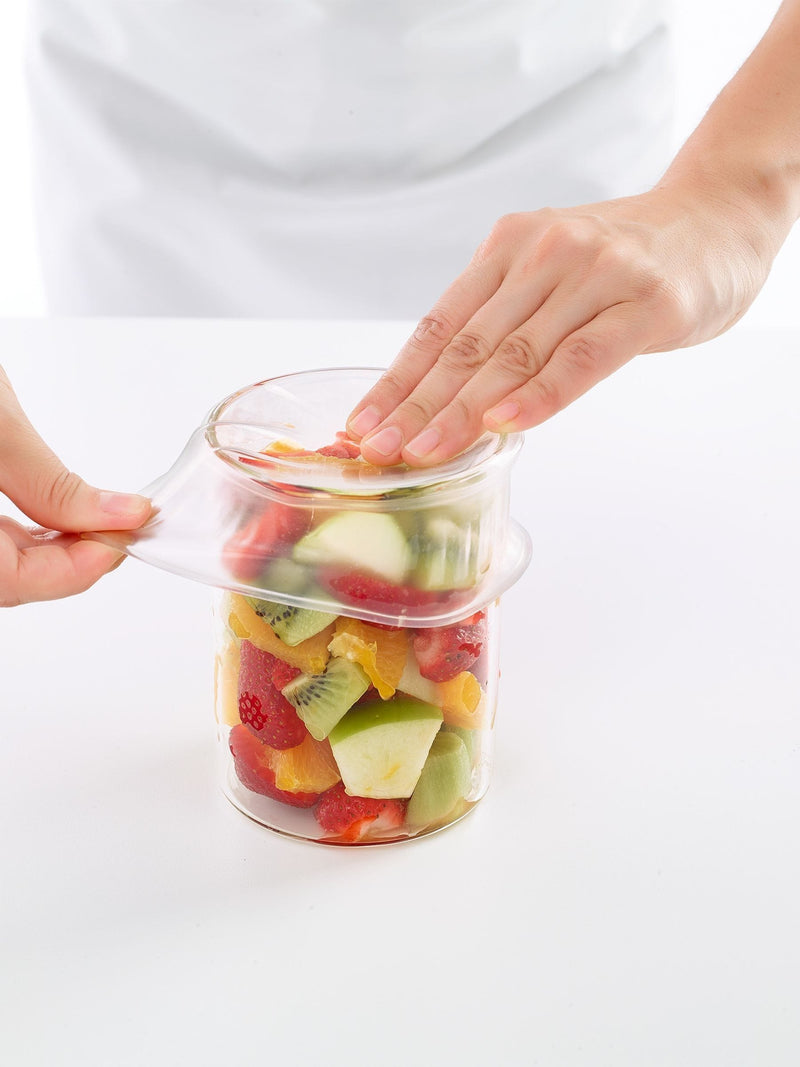 Lekue set of 3 transparent stretch lids, imported from the UK