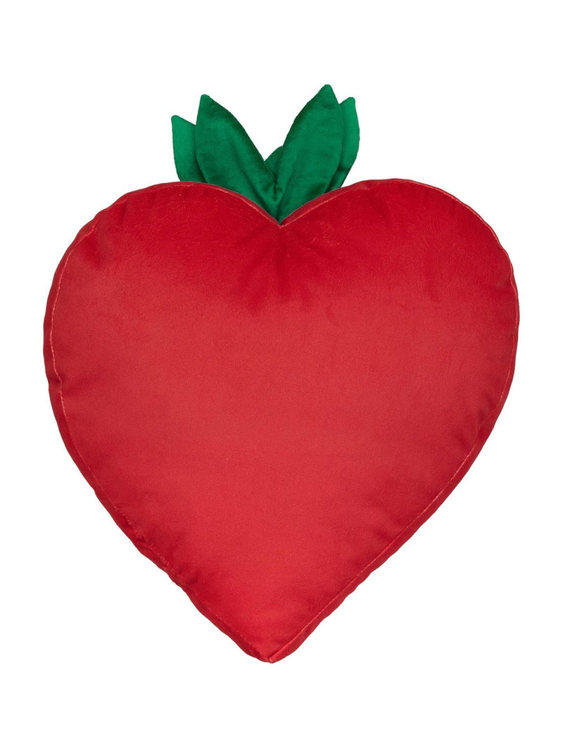 Bedlam red strawberry velvet cushion - British product