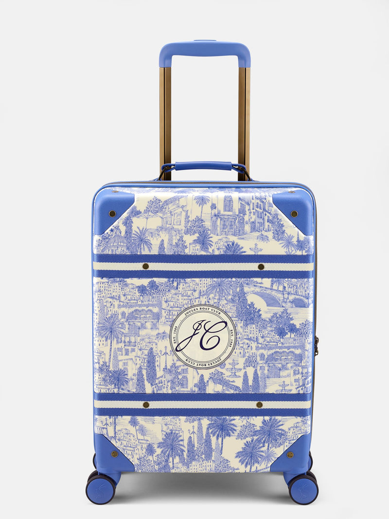 Joules blue toile de jouy cabin case hard shell - British product