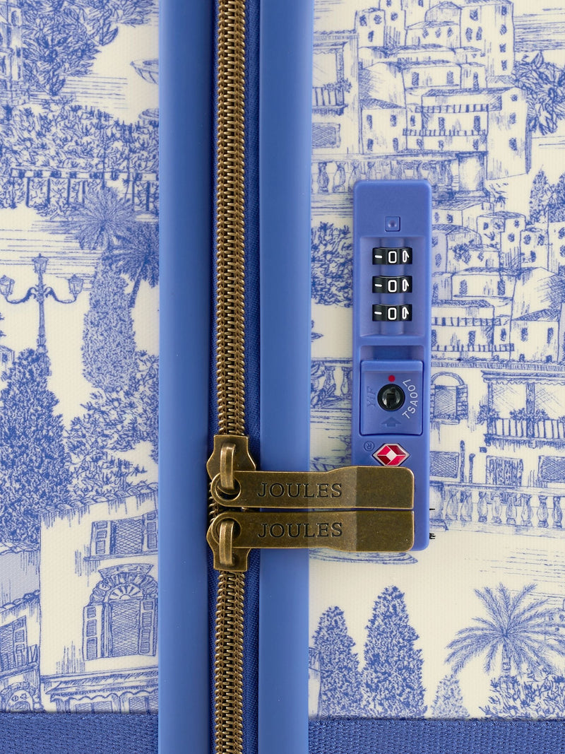Joules blue toile de jouy cabin case hard shell - British product