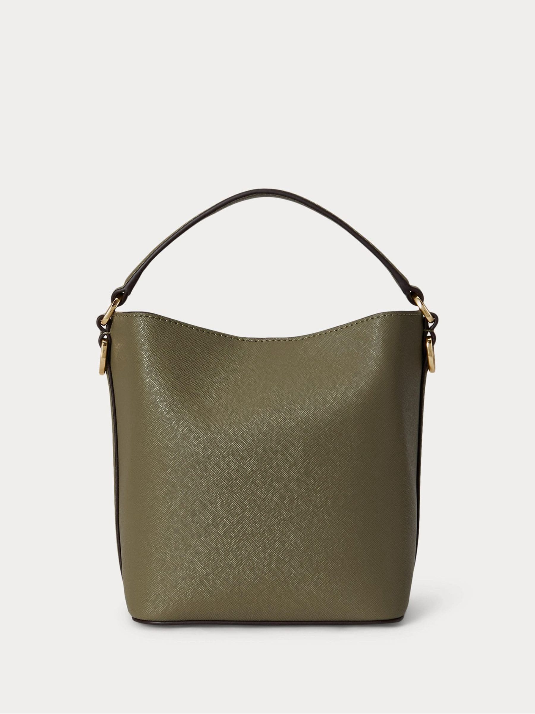 Lauren Ralph Lauren green small bucket bag, imported from the UK