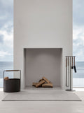 blomus Black Oak ASHI firewood basket (British brand)