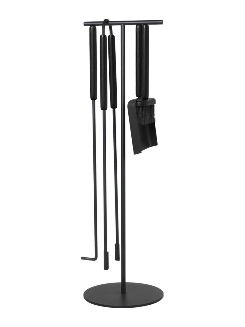 blomus 5 Piece Brown Oak ASHI Fireplace Tools Set