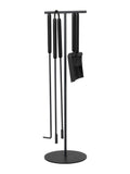 blomus 5 Piece Brown Oak ASHI Fireplace Tools Set