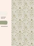 Laura Ashley Ashtead Damask wallpaper sample A4 - British product
