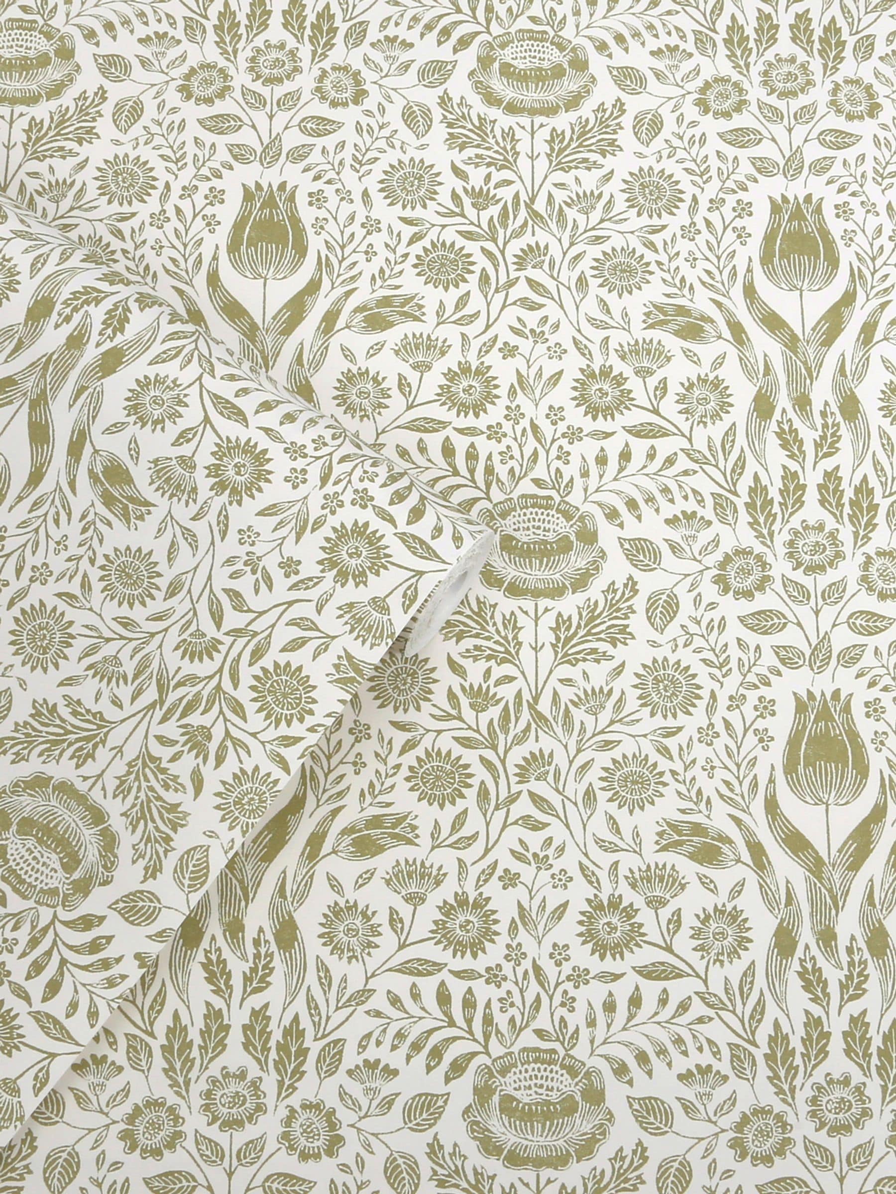 Laura Ashley Ashtead Damask wallpaper sample A4 - British product