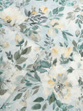 Laura Ashley wallpaper sample Elowen Peony pale teal A4, imported from the UK