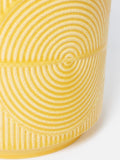 Oliver Bonas Yellow Cerchio Ceramic Plant Pot