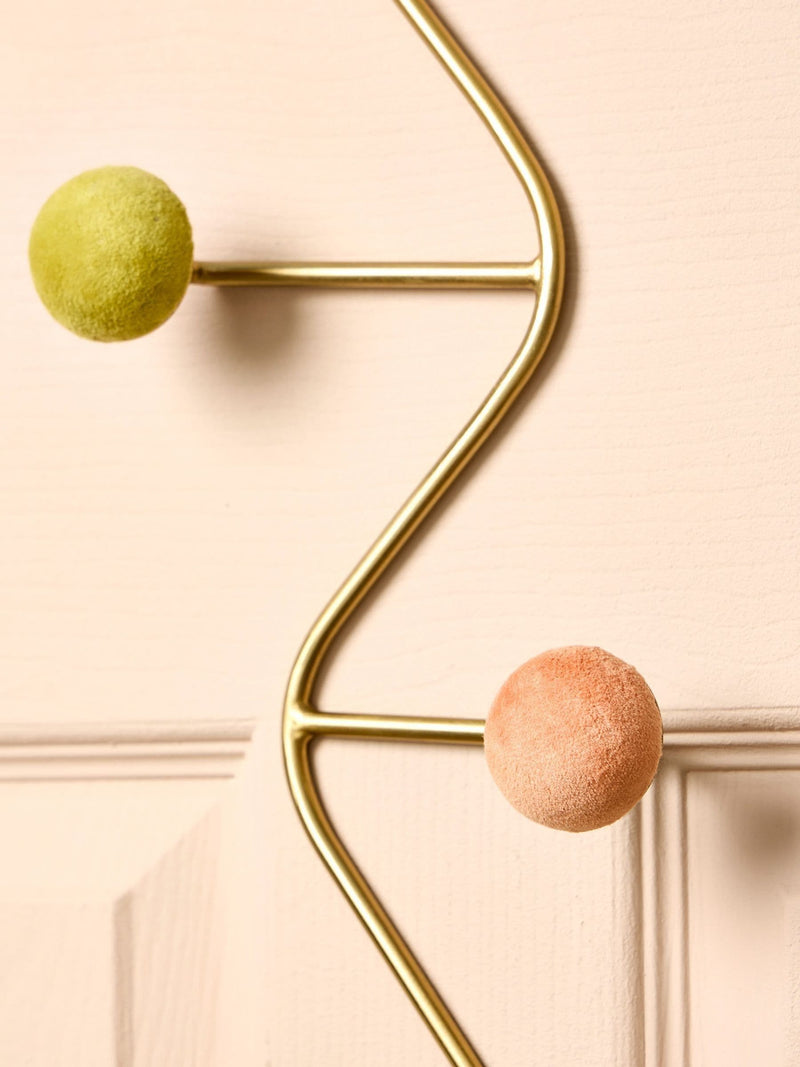 Oliver Bonas multi gold velvet door hooks - British product