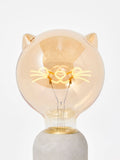 Oliver Bonas cat light bulb copper tint glass (British brand)