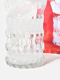 Oliver Bonas Juana spiral clear glass vase 26cm (British brand)