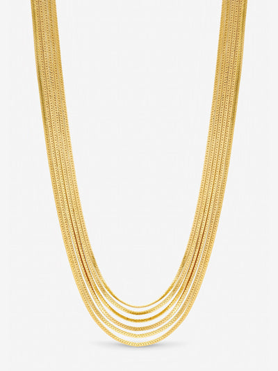 Next Inicio Gold Plated Multi Layered Necklace- Buy online at McGrocer
