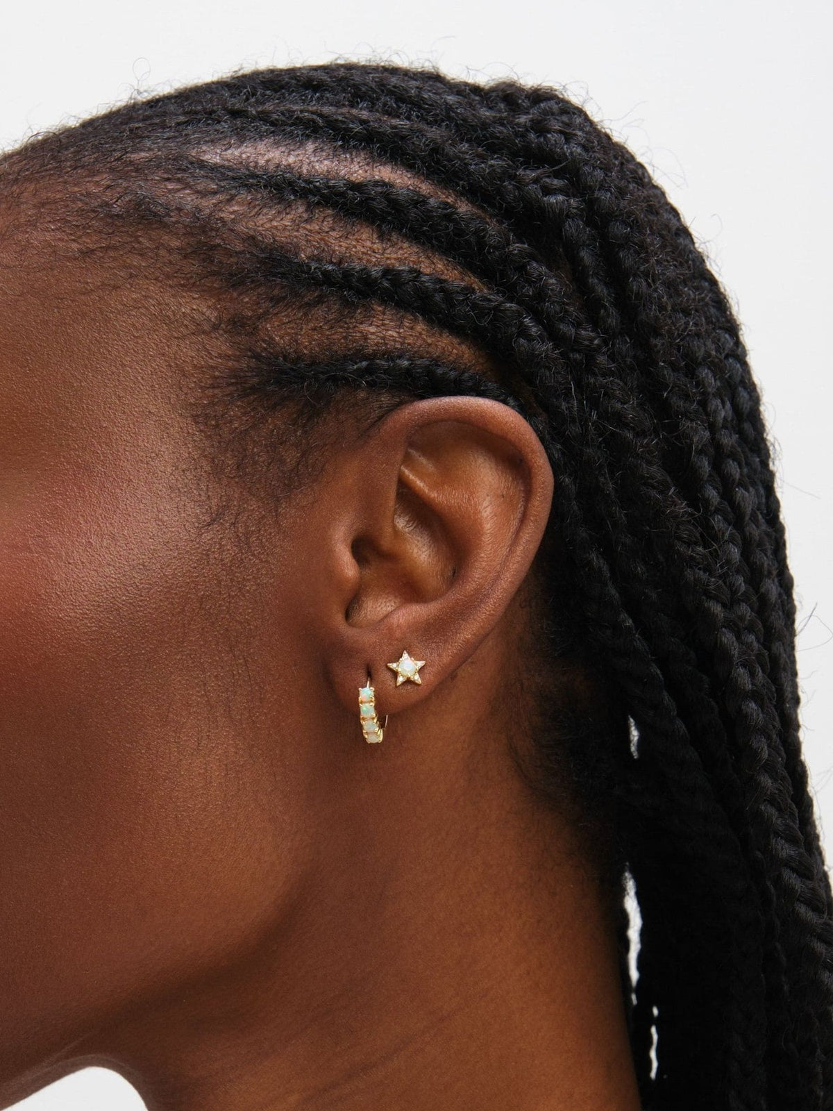 Inicio sterling silver plated opal earrings pack of 2 - British product