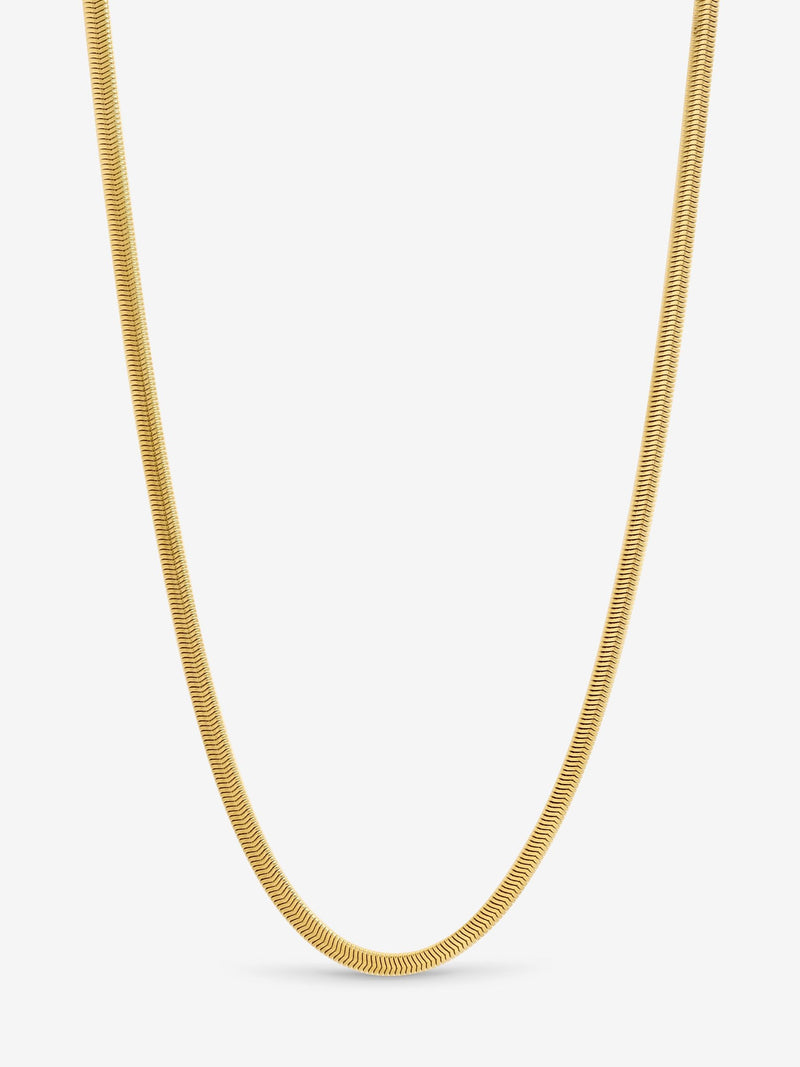 Inicio gold tone snake chain necklace 20 inches, UK version