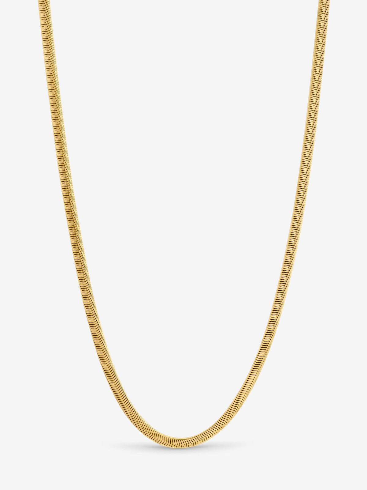 Inicio gold tone snake chain necklace 20 inches, UK version