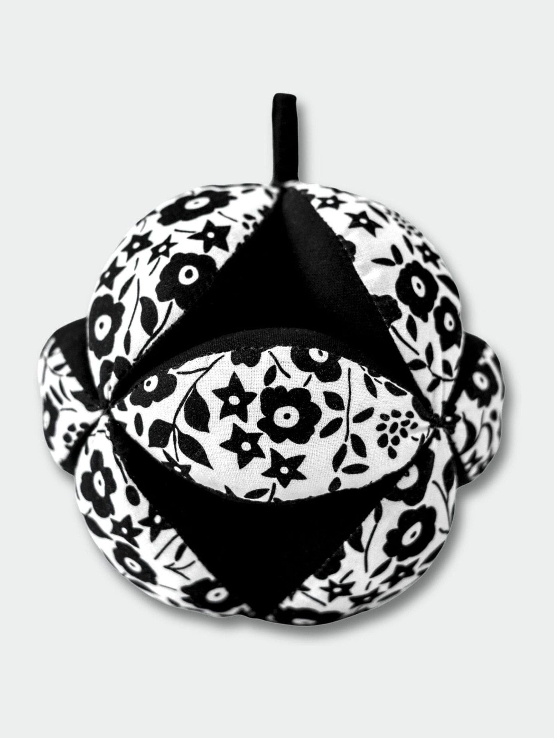 Etta Loves black and white Liberty sensory grasp ball (British brand)