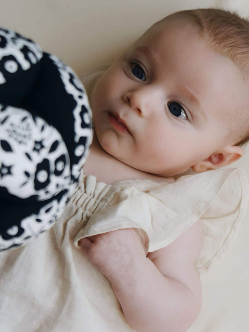 Etta Loves black and white Liberty sensory grasp ball (British brand)