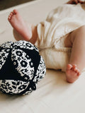 Etta Loves black and white Liberty sensory grasp ball (British brand)