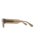 AllSaints IGGY square sunglasses in milky cognac (British brand)