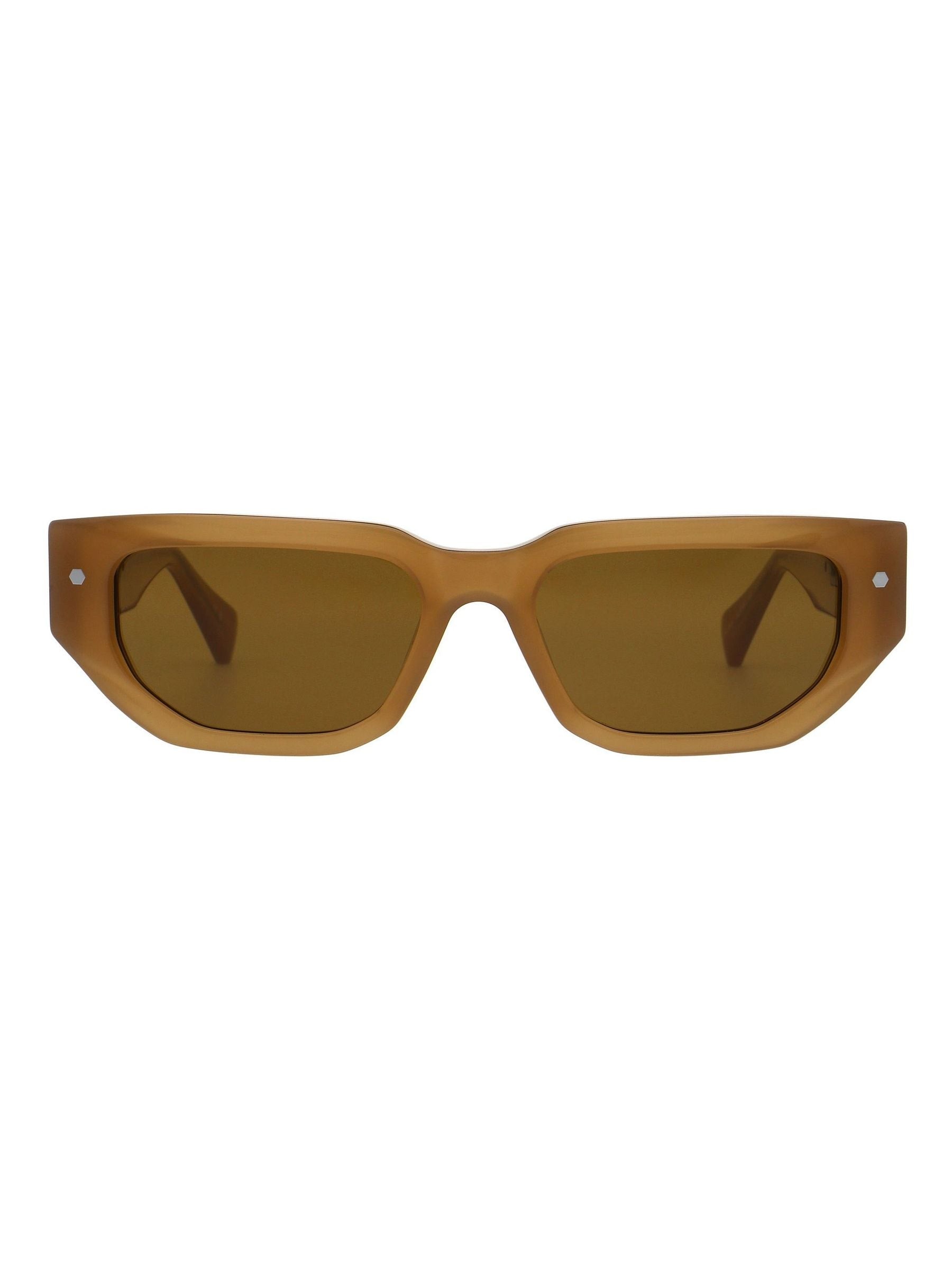 AllSaints SLOAN sunglasses in milky cognac, imported from the UK