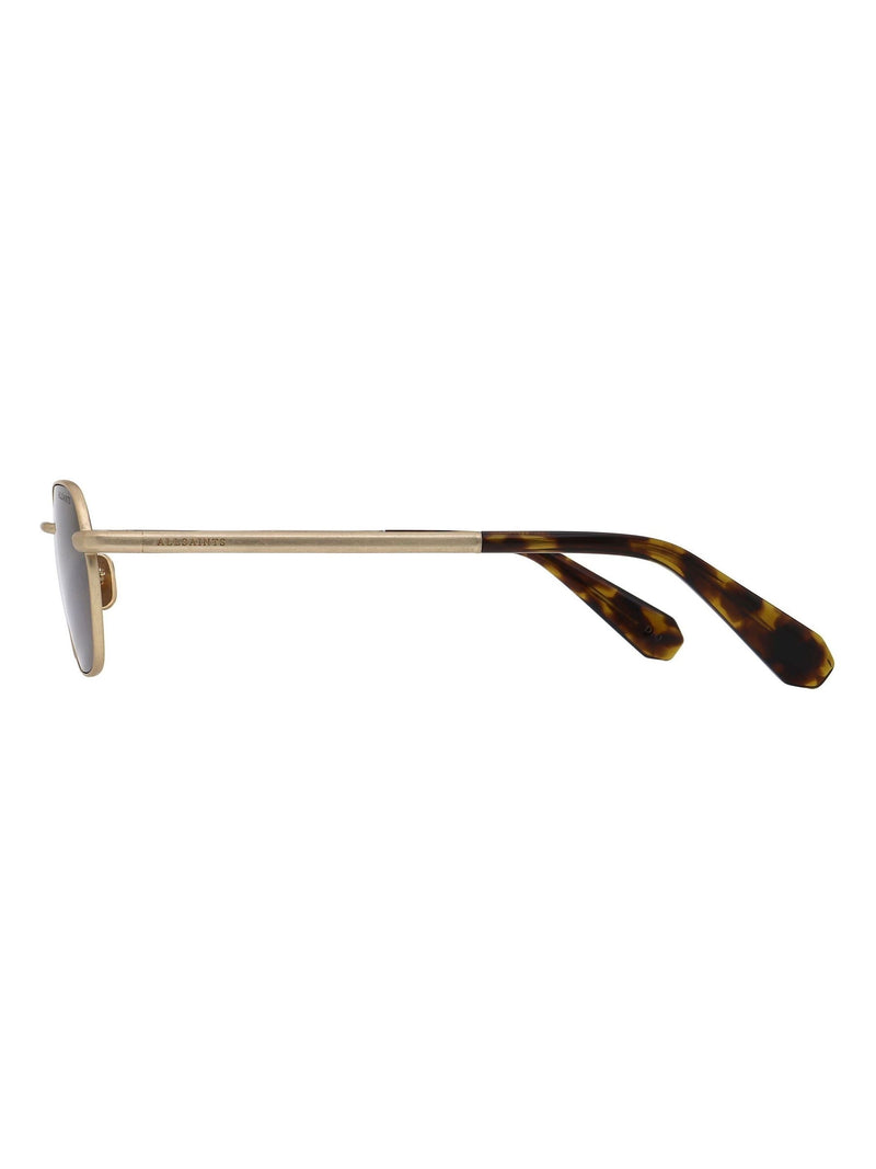 AllSaints metal sunglasses gold frame brown lenses 51mm (British brand)
