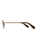 AllSaints metal sunglasses gold frame brown lenses 51mm (British brand)