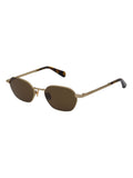 AllSaints metal sunglasses gold frame brown lenses 51mm (British brand)