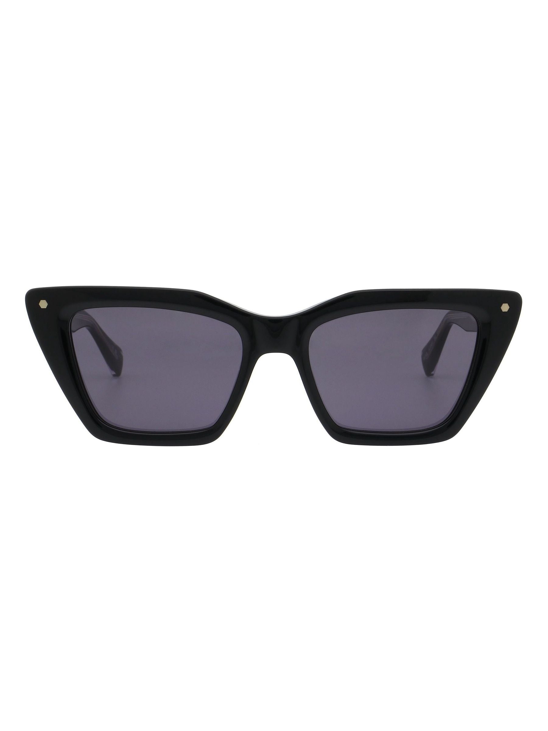 AllSaints BLAIR cat-eye sunglasses with black frame, imported from the UK