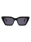 AllSaints BLAIR cat-eye sunglasses with black frame, imported from the UK