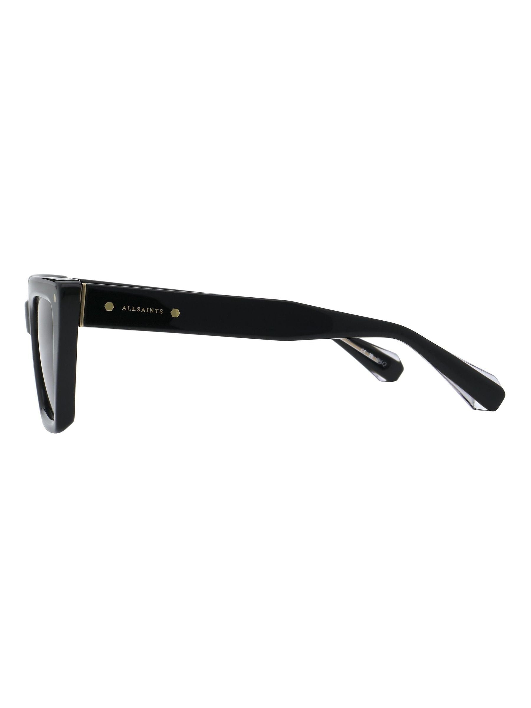 AllSaints BLAIR cat-eye sunglasses with black frame, imported from the UK