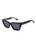 AllSaints BLAIR cat-eye sunglasses with black frame, imported from the UK