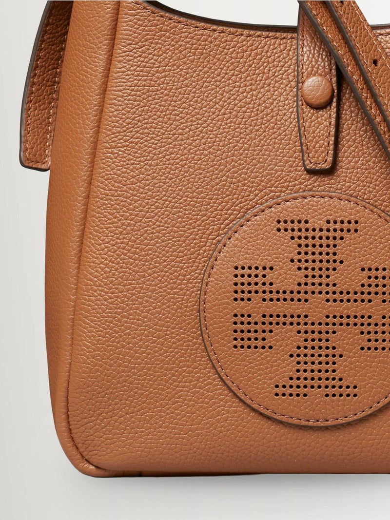 Tory Burch Toffee Miller Swing crossbody bag, pebbled leather, imported from the UK