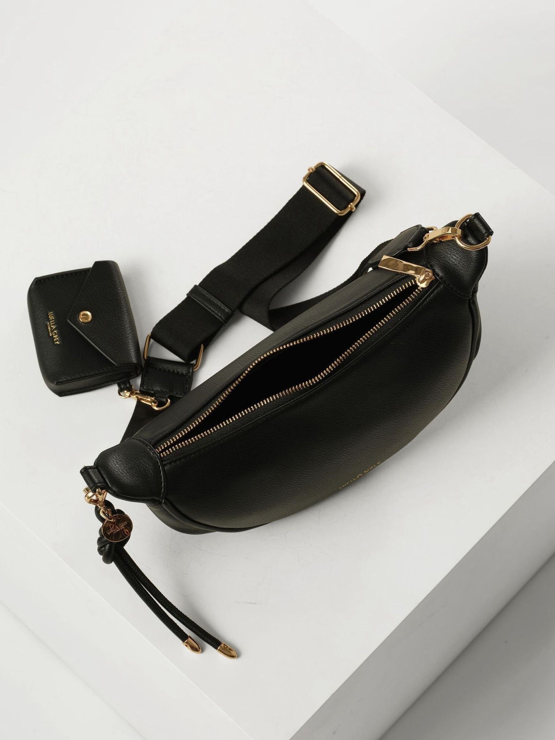 Luella Grey Black Lolly sling bag, UK version