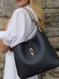 Luella Grey Blue Romany Hobo Tote, UK version