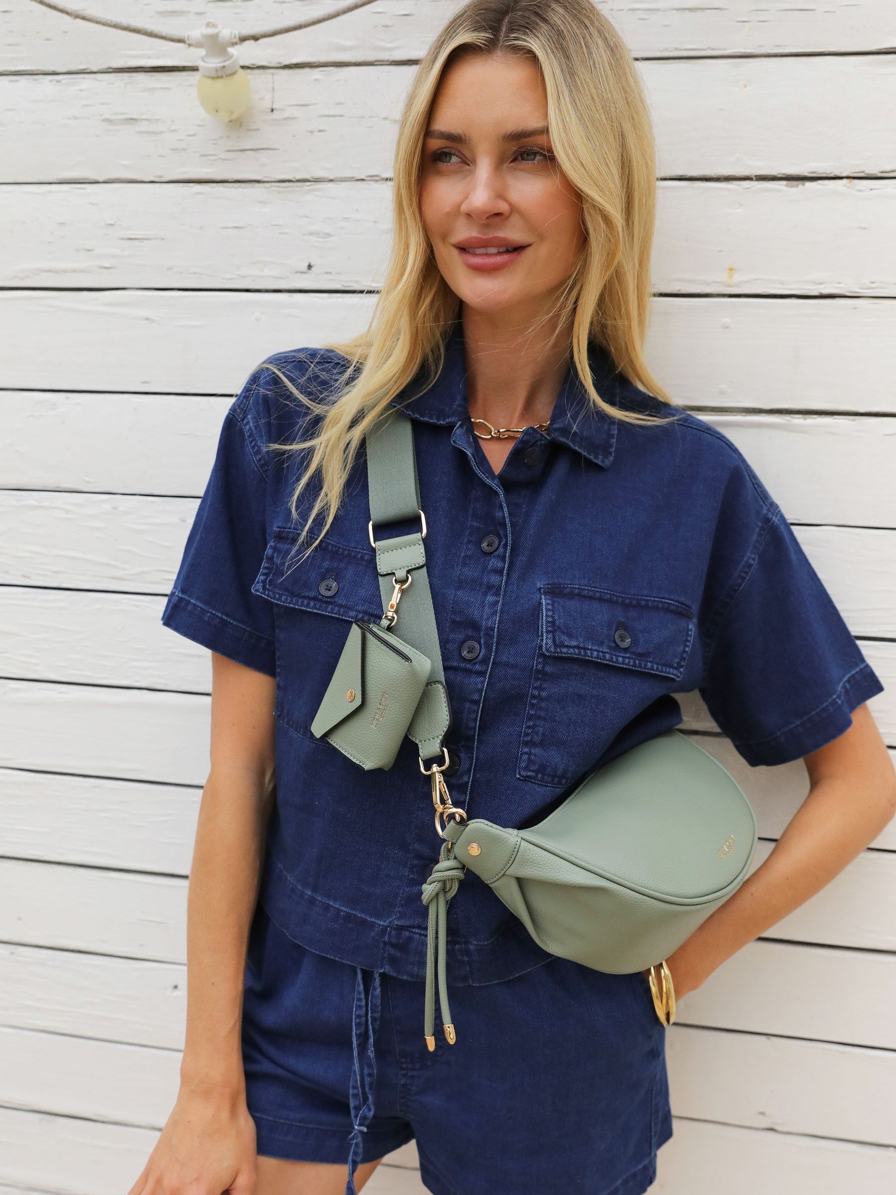 Luella Grey Lolly Black Sling Bag