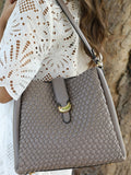 Luella Grey Flora weave hobo bag, imported from the UK