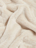 US Polo Assn Silver Birch fur-style throw 130x170cm (British brand)