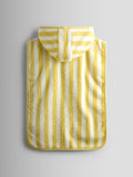 JoJo Maman Bébé yellow stripe daisy hooded poncho towel (British brand)