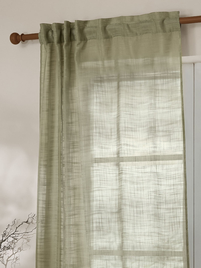 Yard Eucalyptus Cirrus Sheer Curtain Panel