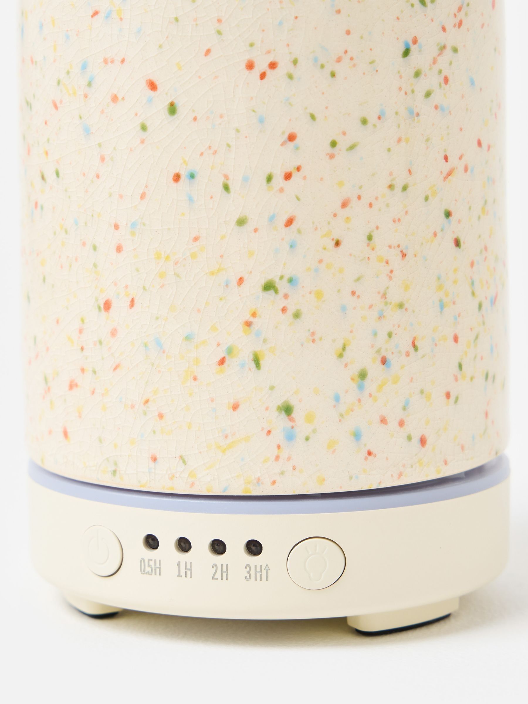 Oliver Bonas cream splatter ceramic electric diffuser (British brand)