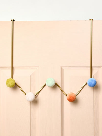 Next Oliver Bonas Gold Velvet Over Door Storage Hooks- Buy online at McGrocer