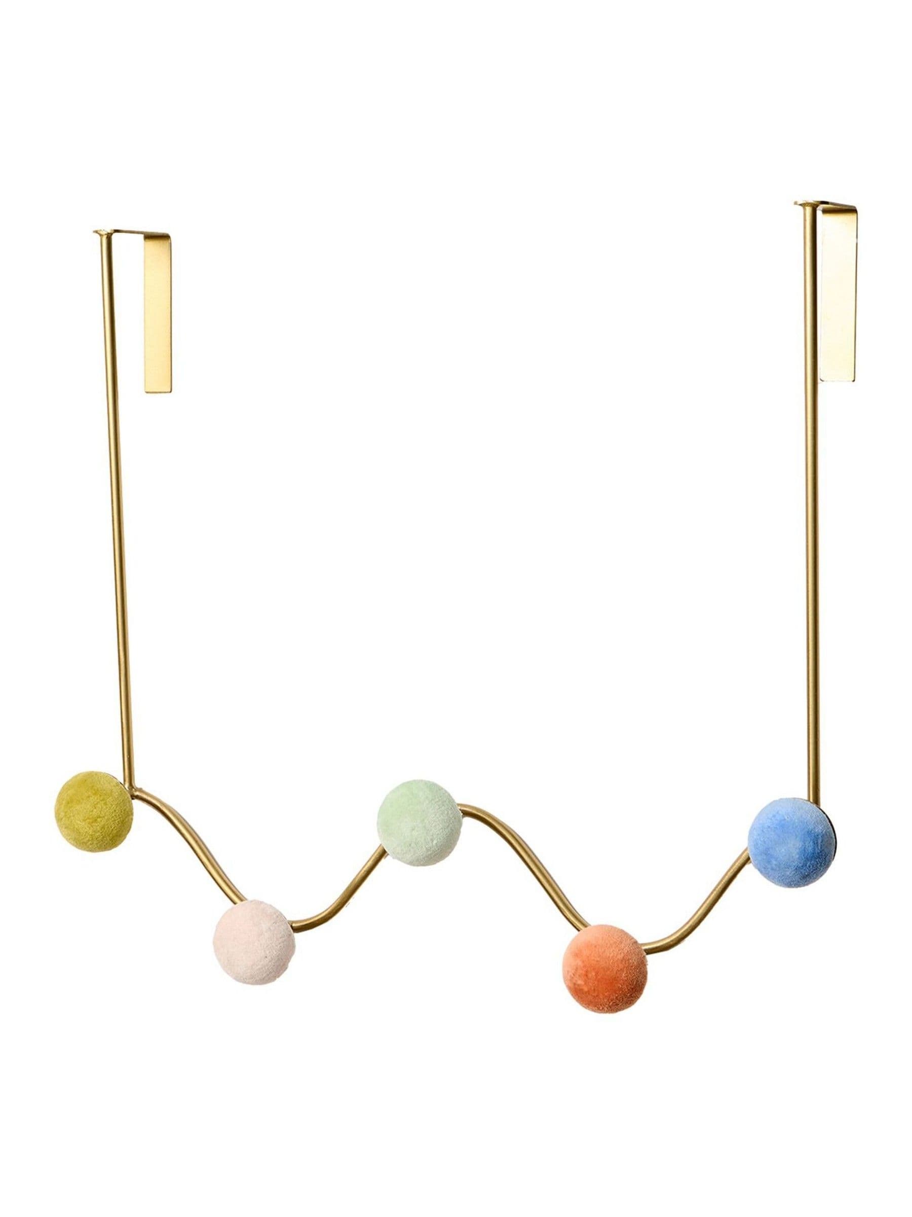 Oliver Bonas over door hooks gold velvet, UK version