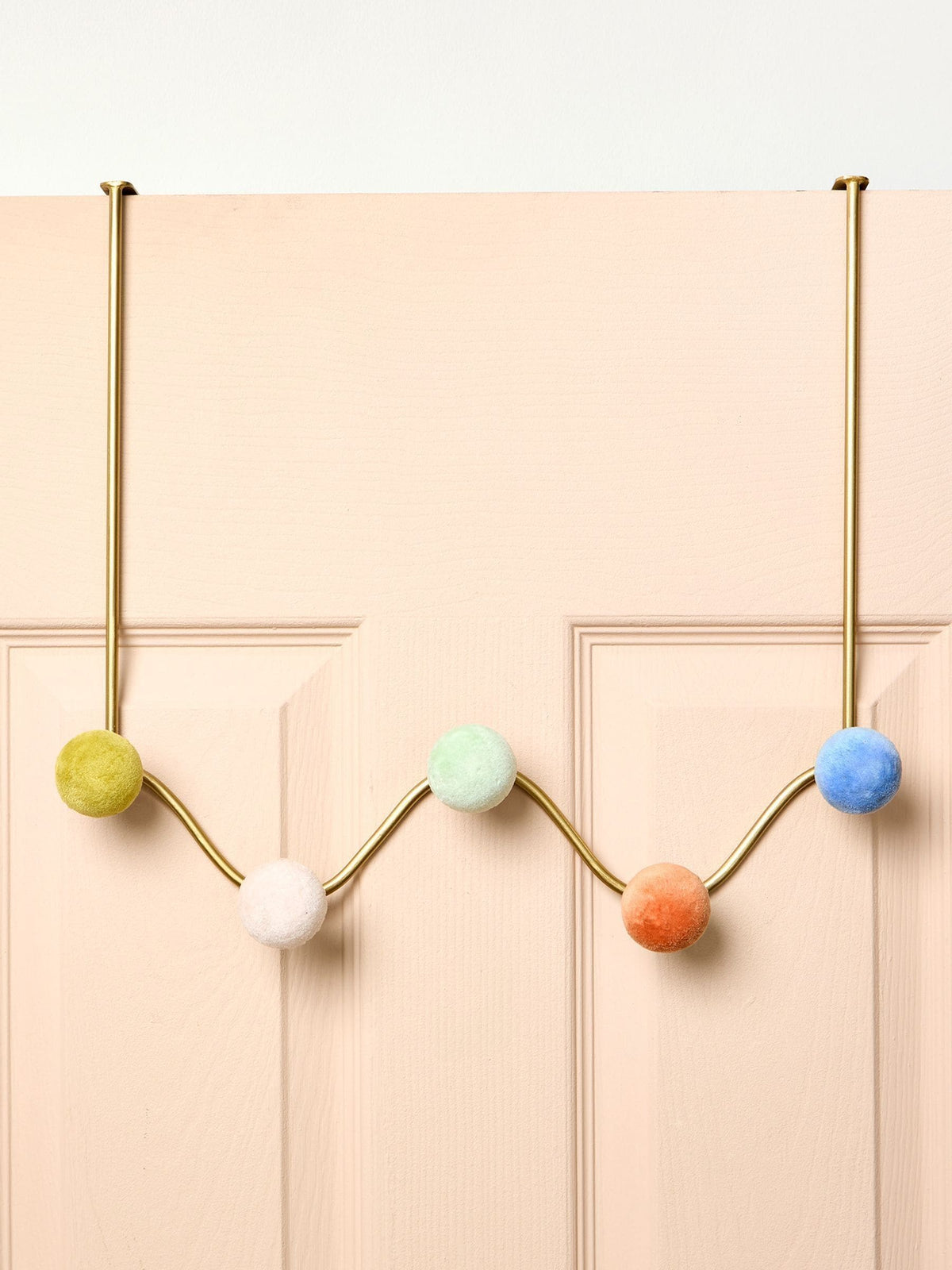 Oliver Bonas over door hooks gold velvet, UK version