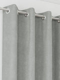 Enhanced Living Grey Knightsbridge Chenille Blackout Eyelet Curtains