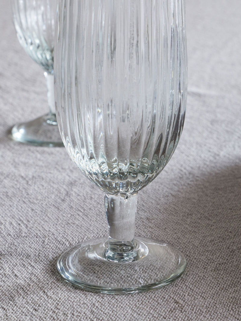 Nkuku clear Otuba champagne flutes set of 4, imported from the UK