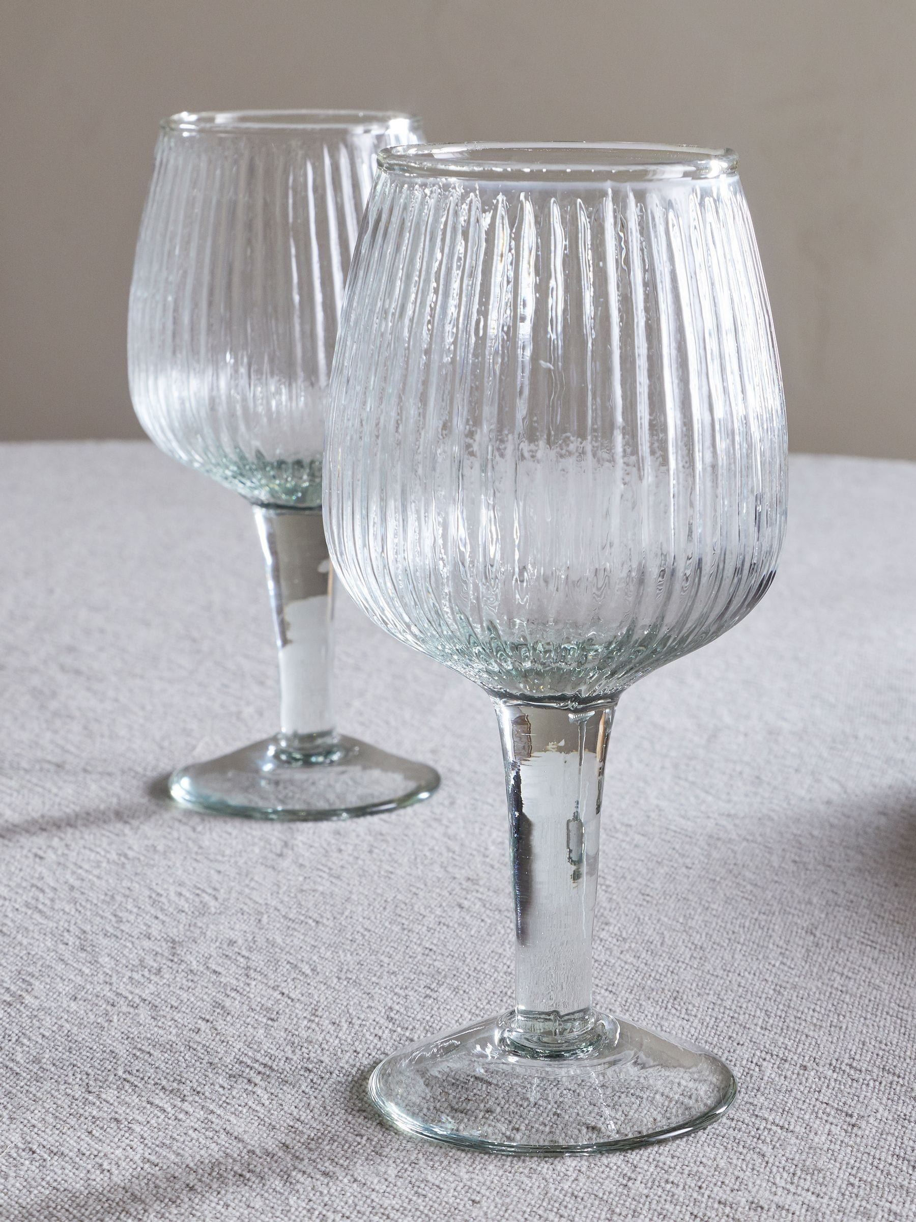 Nkuku clear wine glasses set of 4 (British brand)