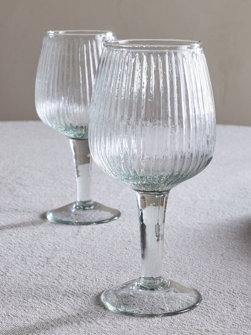 Nkuku clear wine glasses set of 4 (British brand)